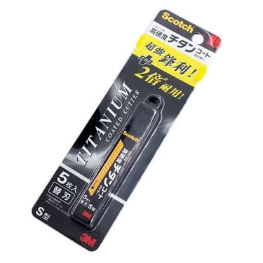 2倍耐用 3M Scotch鈦合金塗層 細界刀片 TI-CRS5 (1包5片)