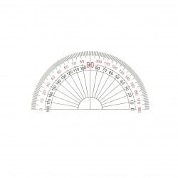 12cm 半圓形量角器 #40