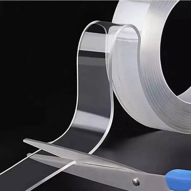 N2水晶雙面透明強力膠紙 無痕膠貼 30mm/40mm/50mm [特強黏力, 不留痕]