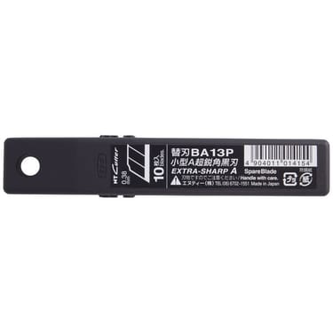 [12°刀鋒] 日本 NT 超銳角黑魂專業刀片 小界刀片 BA-13P (1包10片)